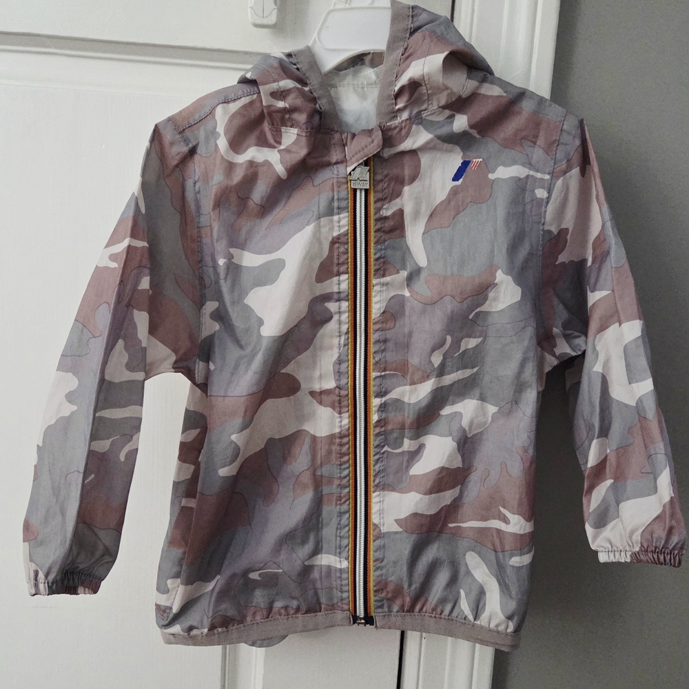 K-Way Kids Camouflage Rain Jacket